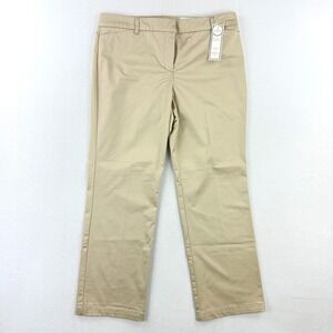 CHARTER CLUB Pants Size 16P Womens Light Tan Classic Fit, Tummy Slimming NWT